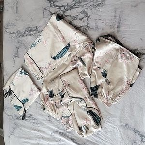 Pajamas Set, Tropical Print
